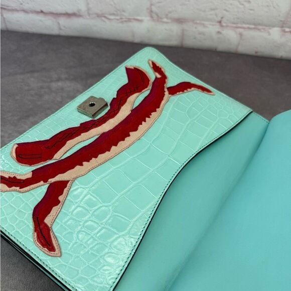 Gucci Croc Embossed Dionysus Crab Embroidered Limited Edition Runway Bag - Picture 12 of 16